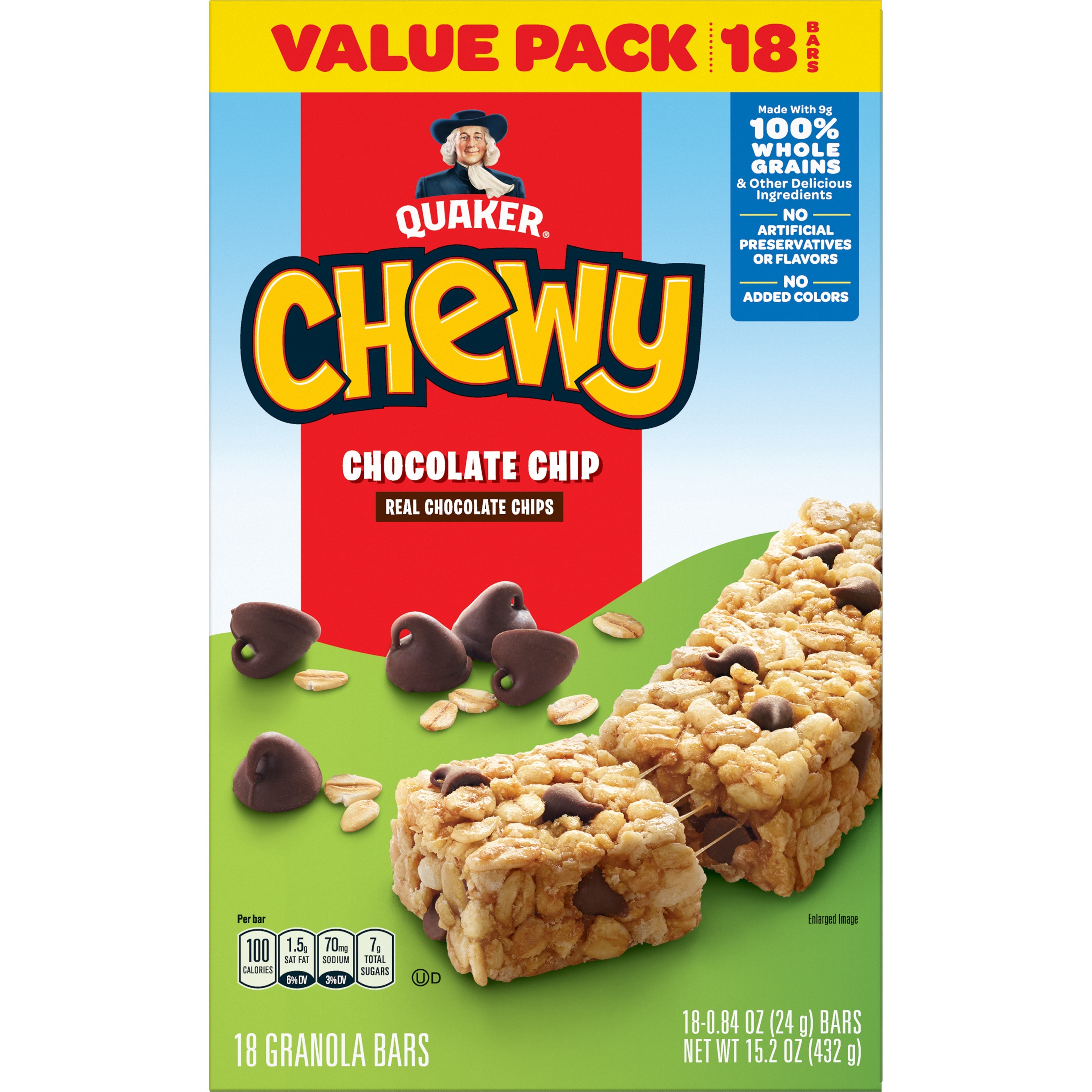 Quaker, Chewy, Chocolate Chip, Granola Bars - SmartLabel™