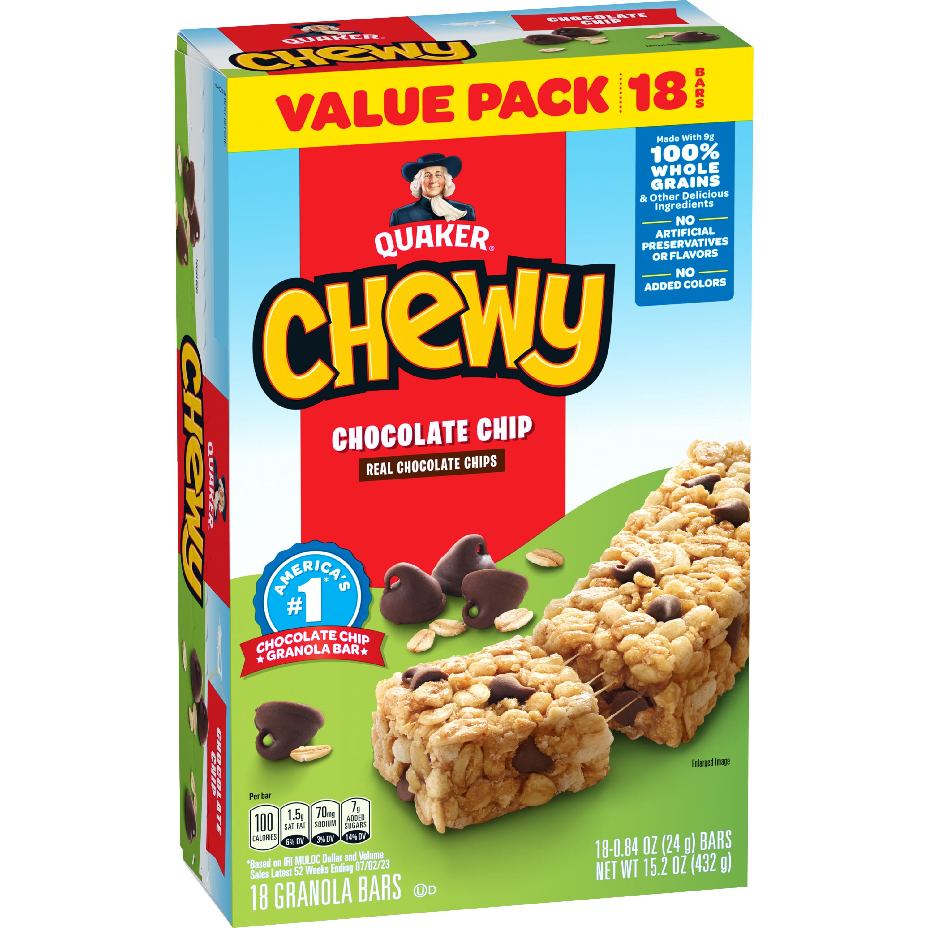 Quaker, Chewy, Chocolate Chip, Granola Bars - SmartLabel™