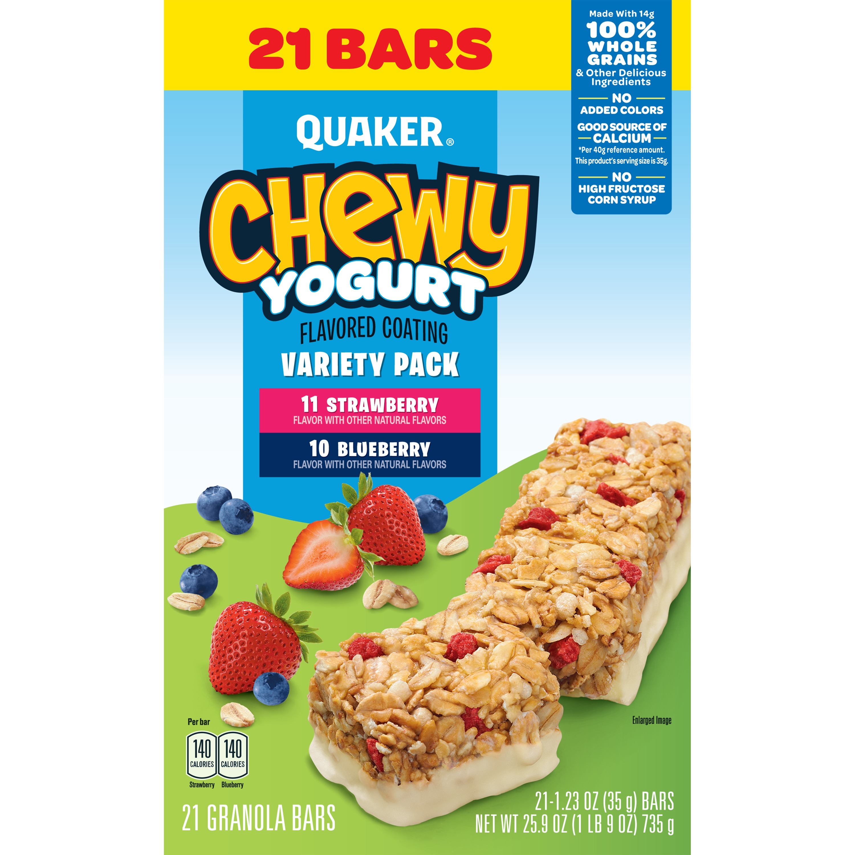 Quaker Chewy Yogurt Granola Bar Variety Pack Smartlabel™