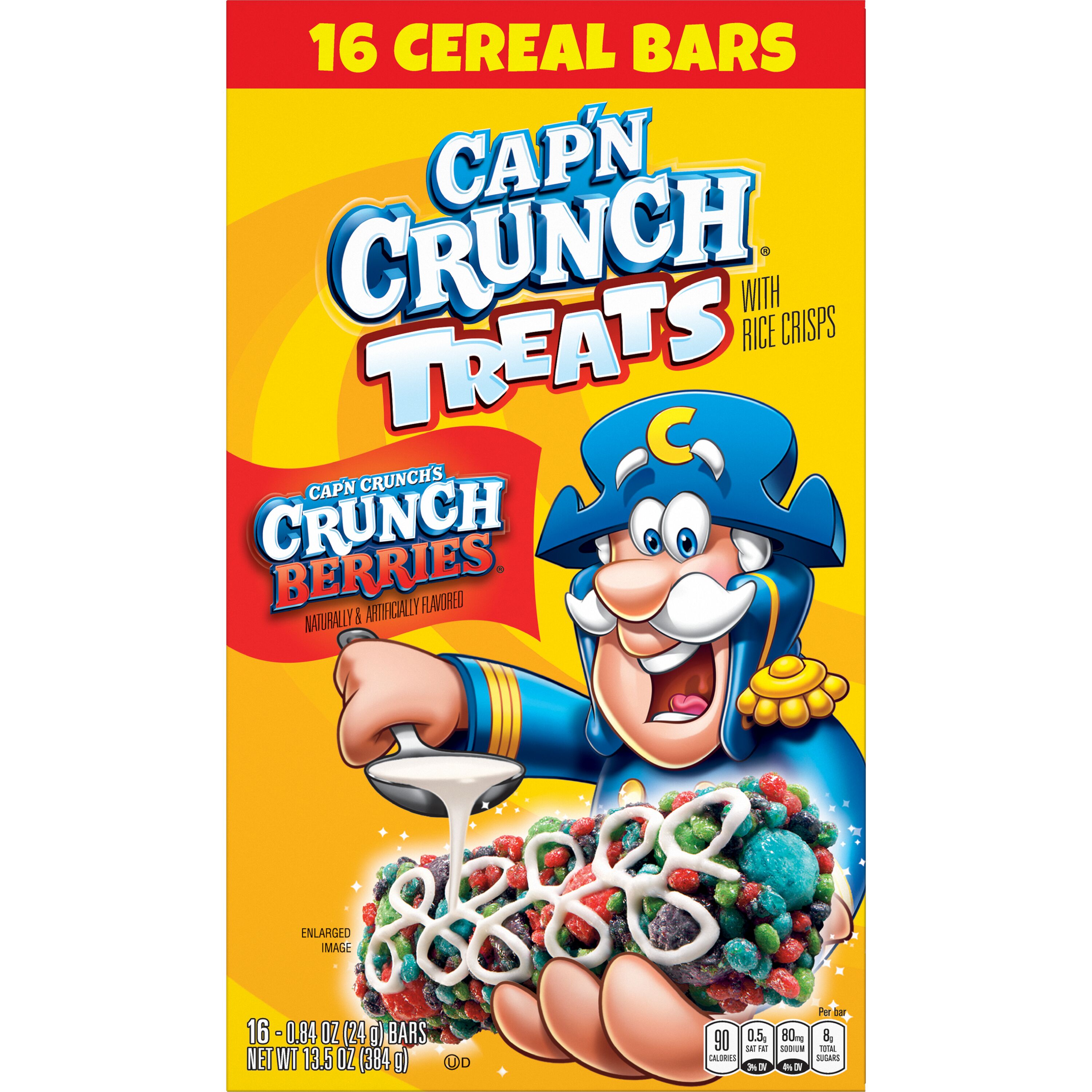 Cap'n Crunch, Treats, Crunch Berries Naturally & Artificially Flavored 