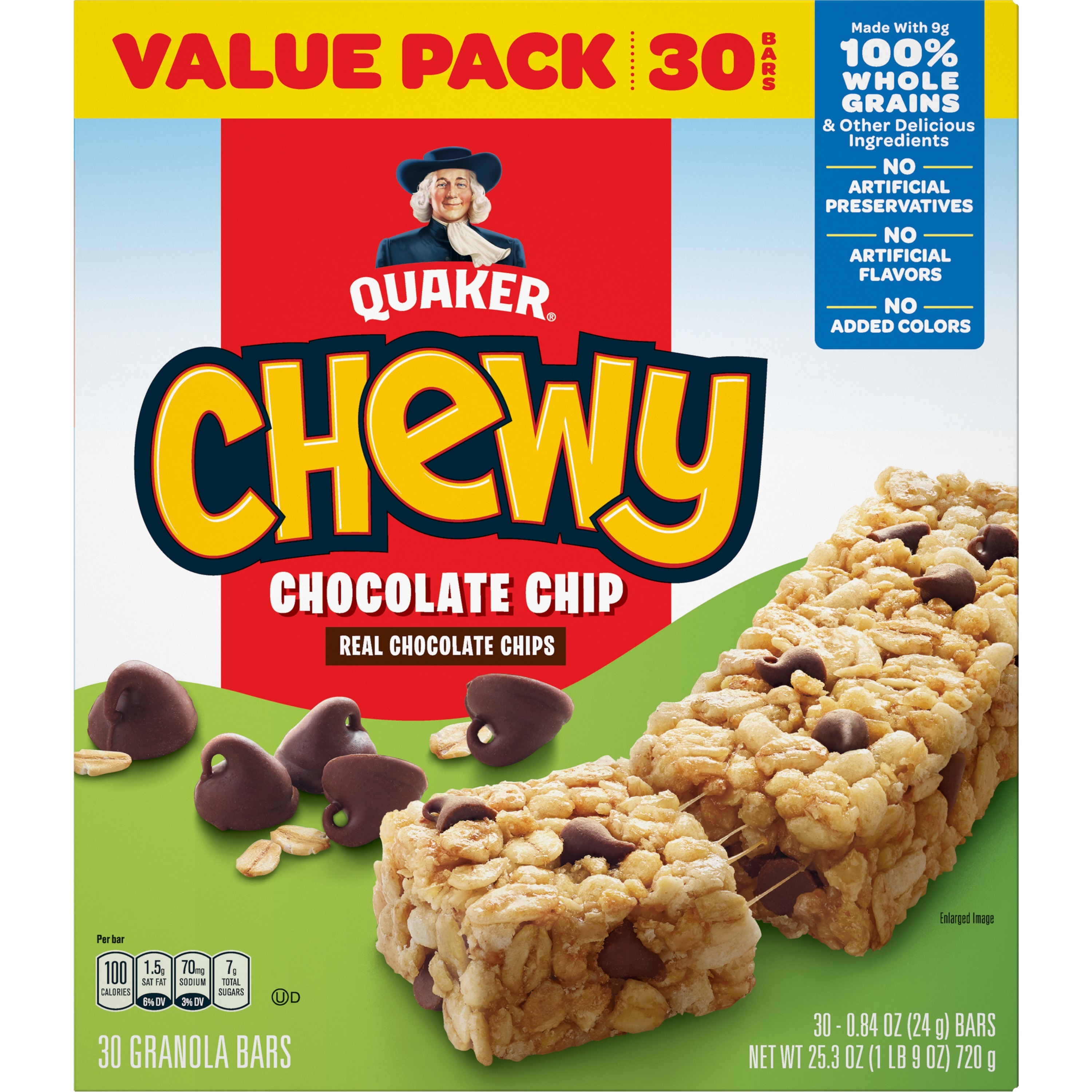 Quaker, Chewy, Chocolate Chip, Granola Bars - SmartLabel™