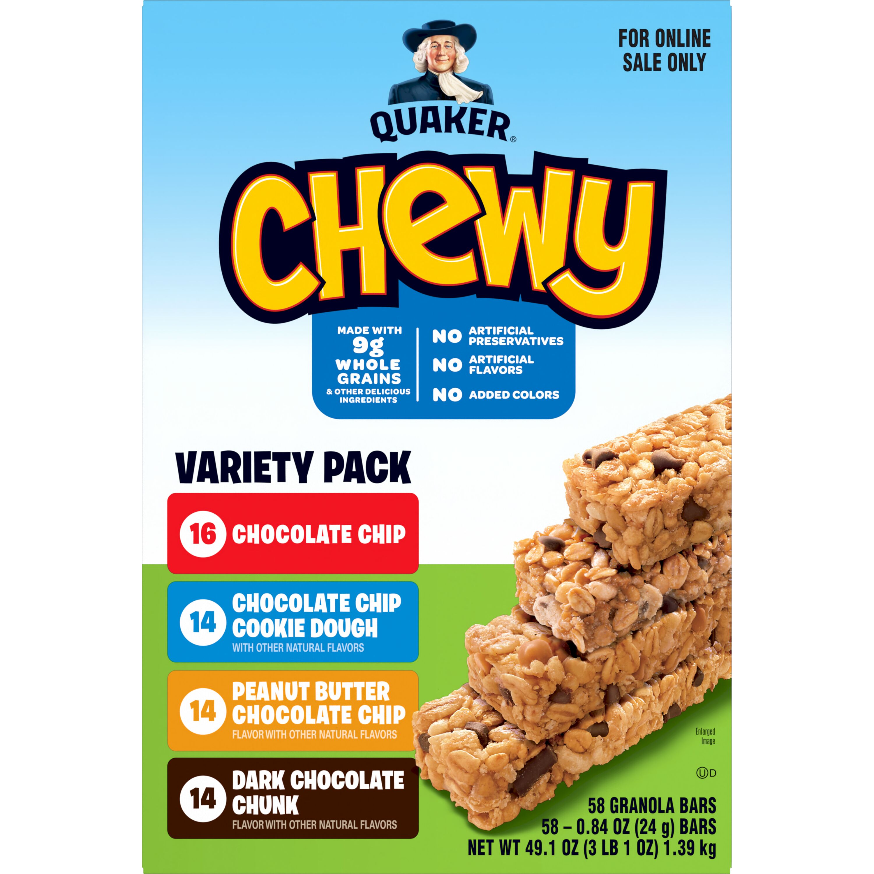 Quaker, Chewy, Granola Bar Variety Pack - SmartLabel™