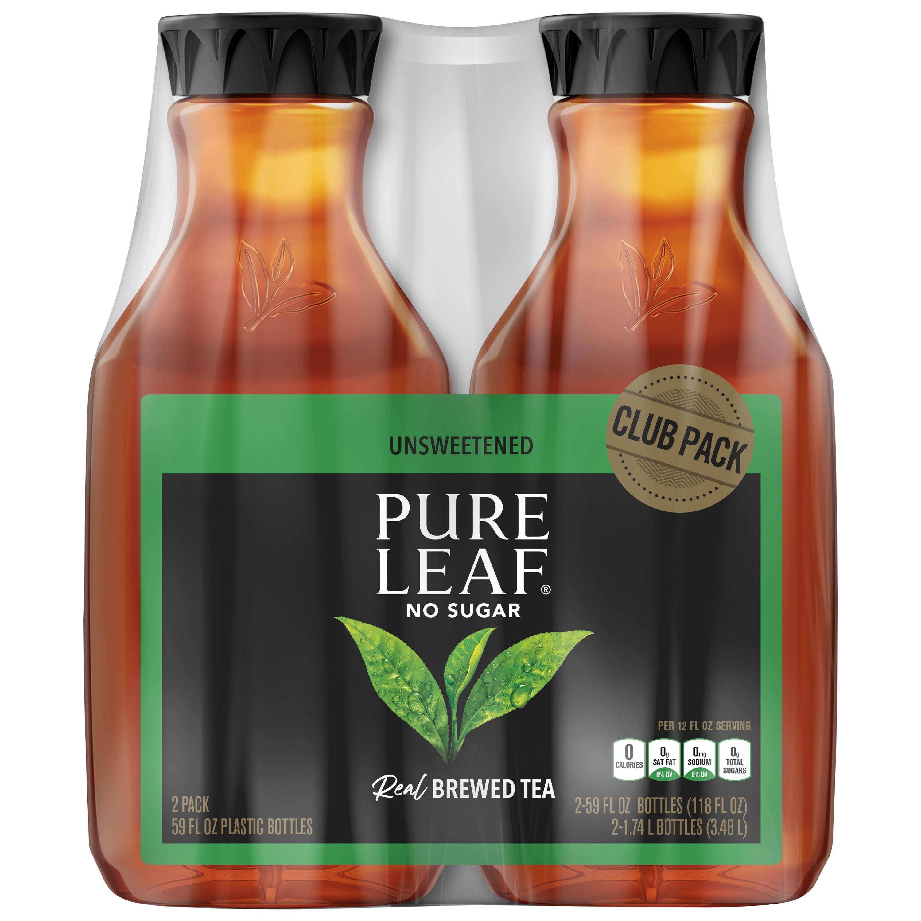 Pure Leaf Unsweetened Real Brewed Tea Smartlabel™ 4480