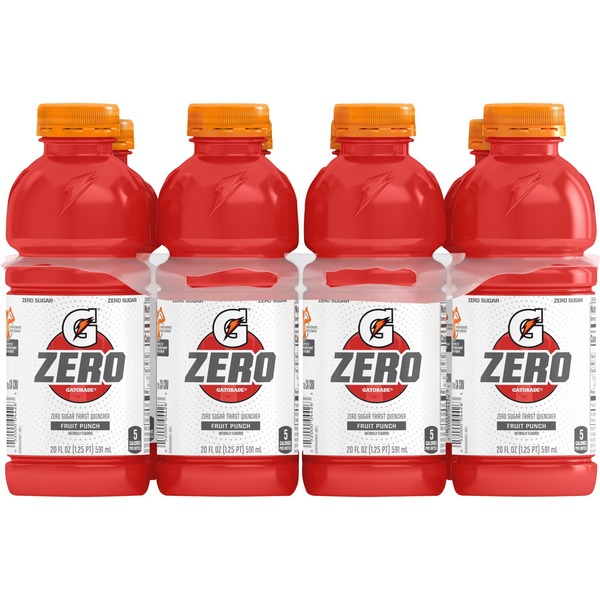 Gatorade, Zero, Fruit Punch Flavored, Zero Sugar Thirst Quencher ...