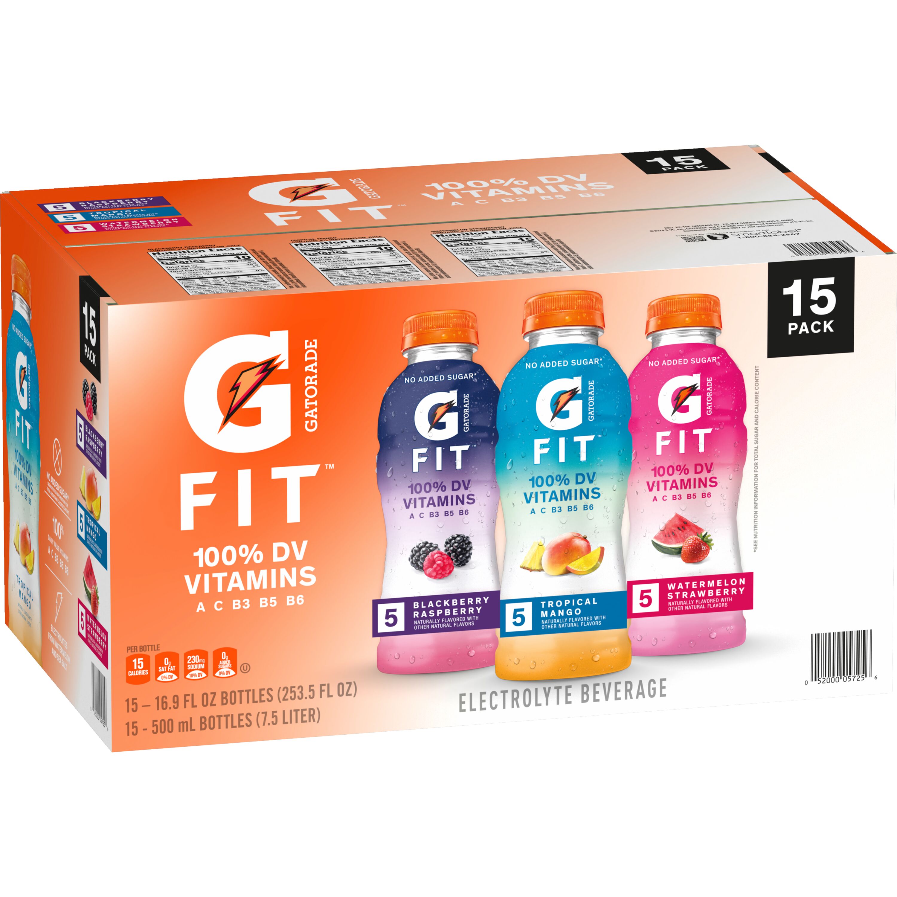 Gatorade, Fit, Electrolyte Beverage Variety Pack - SmartLabel™