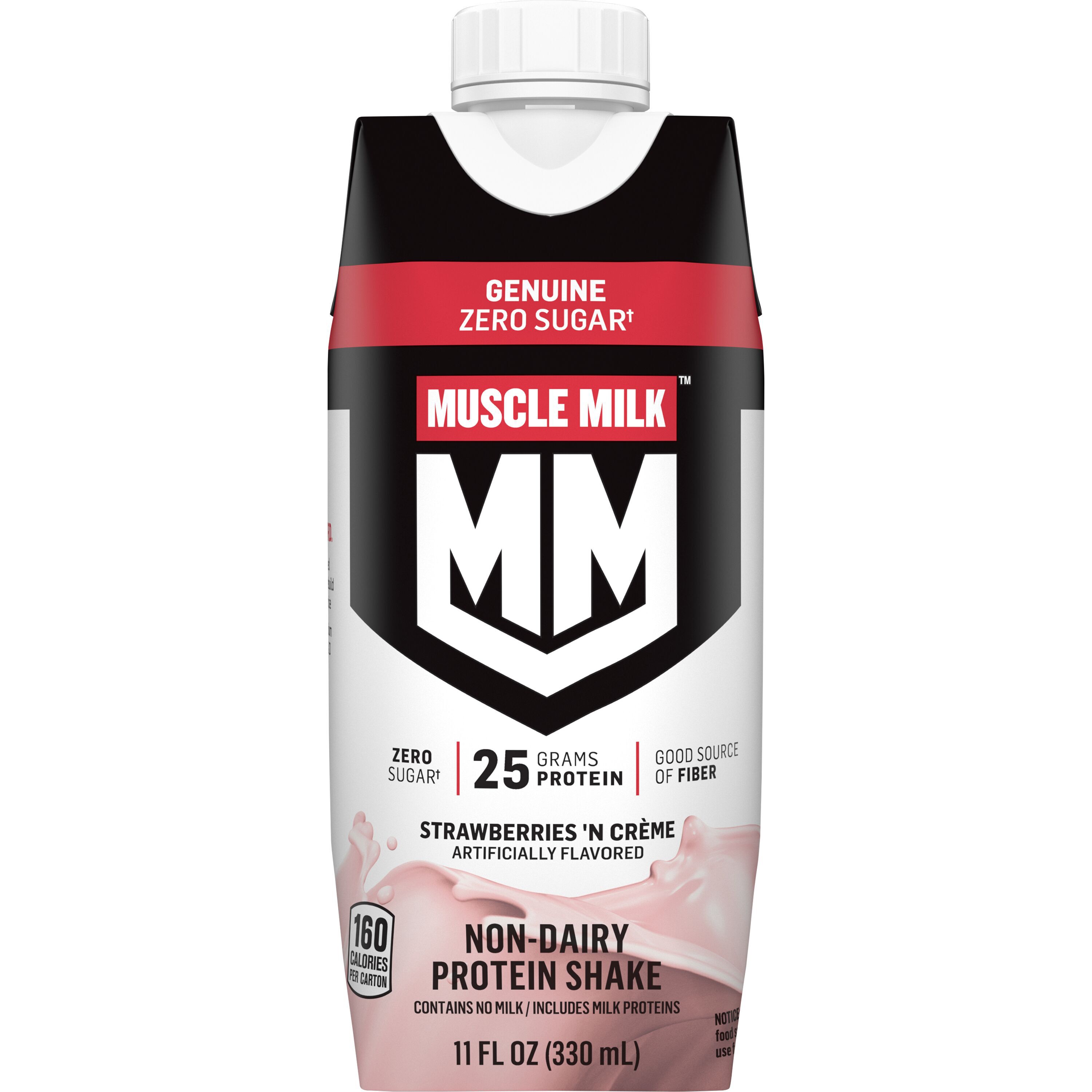 Muscle Milk Zero Sugar Genuine Strawberries N Creme Artificially