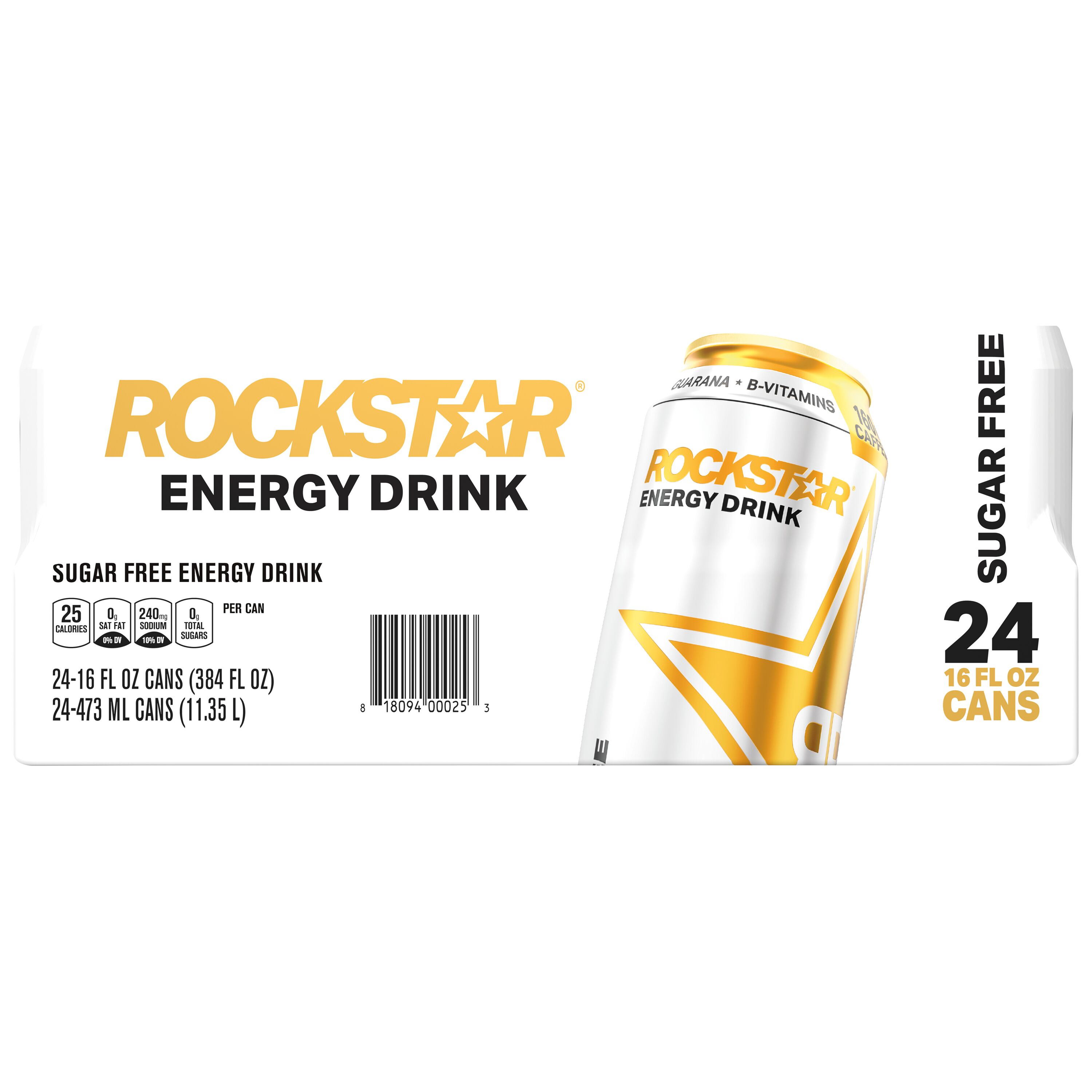 Rockstar, Sugar Free, Energy Drink - SmartLabel™