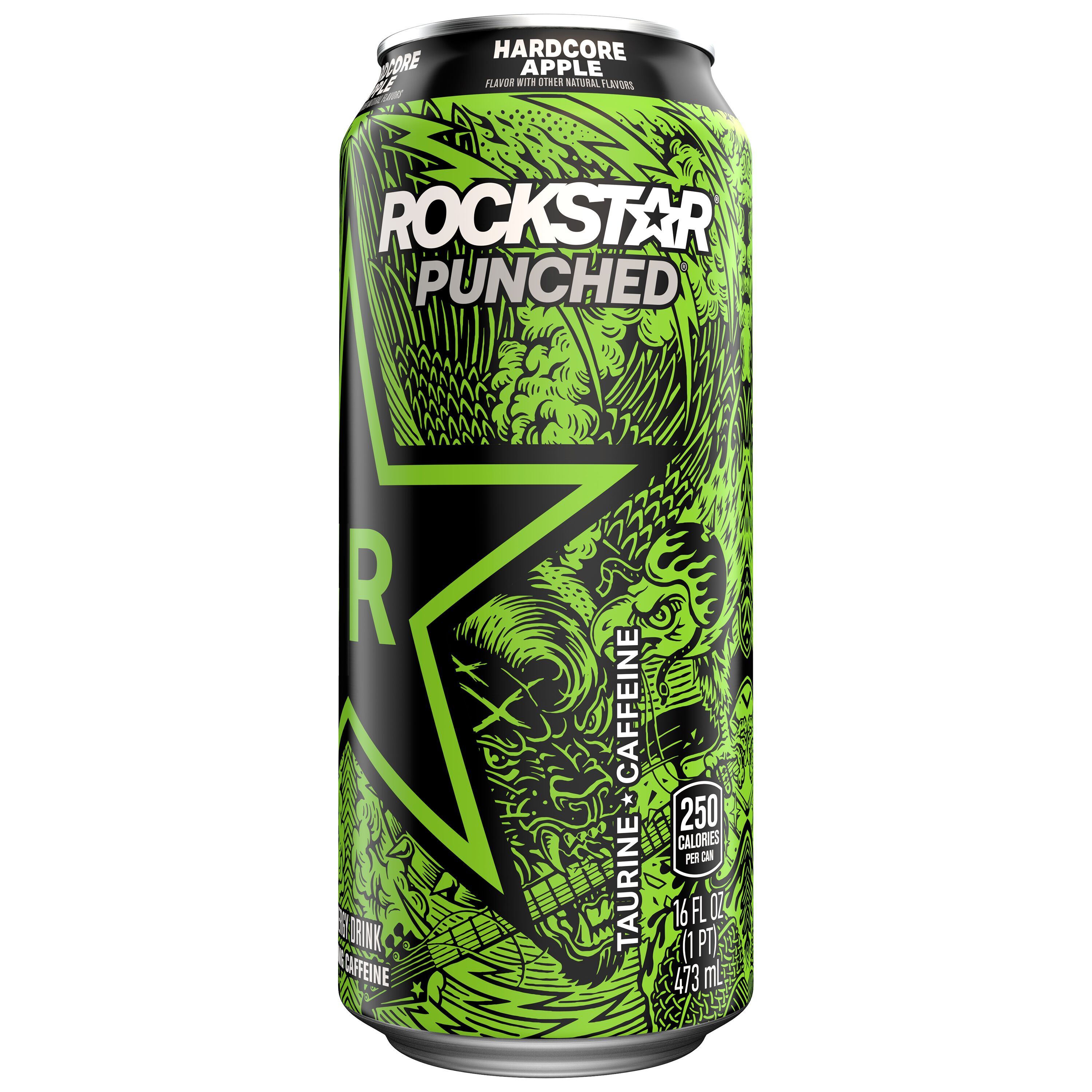 Rockstar, Punched, Hardcore, Apple Flavor, Energy Drink - SmartLabel™