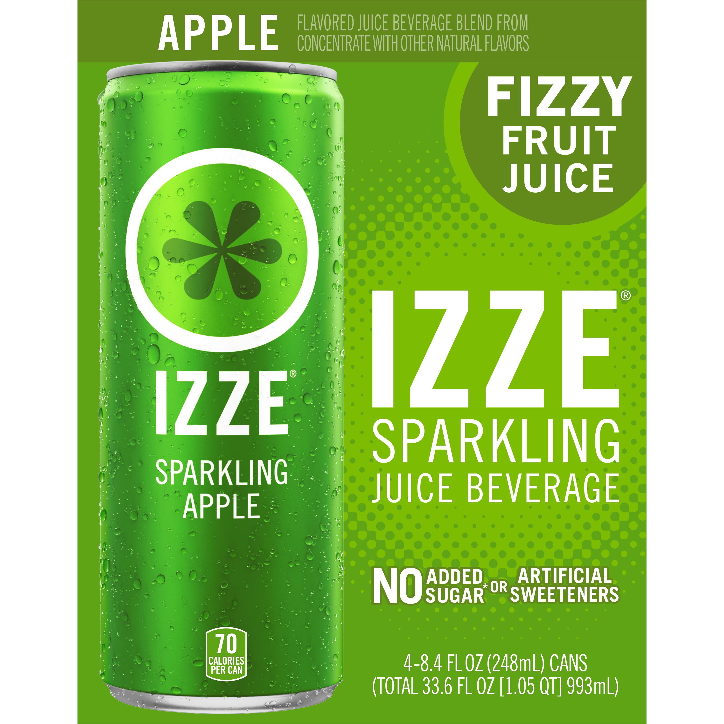 Izze Apple Flavored Sparkling Juice Beverage SmartLabel